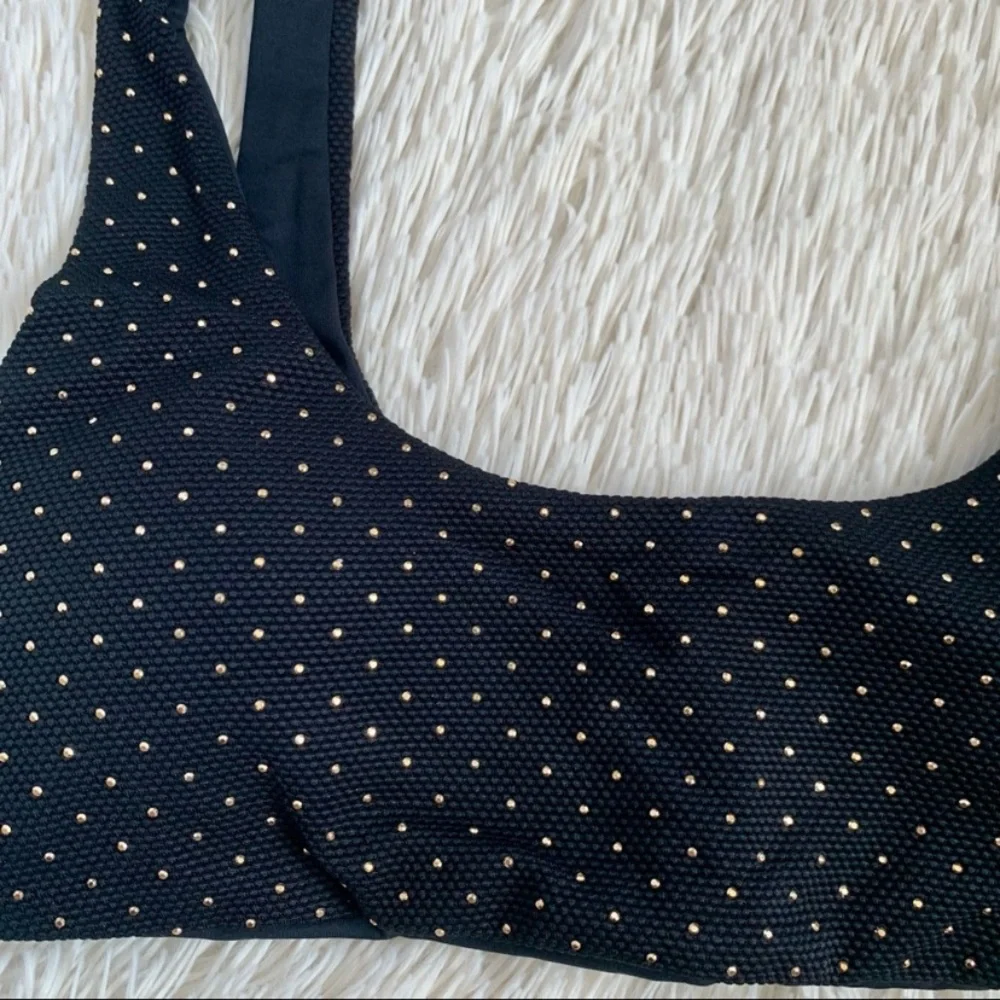 L*Space Black Studded Lizzie Bikini Top•NWT - Picture 5 of 7